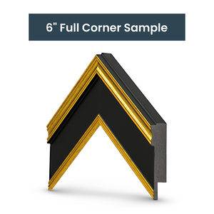 ÉCHANTILLON - Or antique et noir