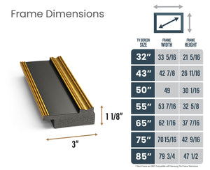 ÉCHANTILLON - Or antique et noir