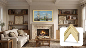 Deco TV Frames Samsung the Frame TV Antique White
