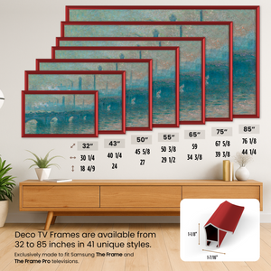 Candy Apple Red - Bisel de marco Samsung prismático de aleación