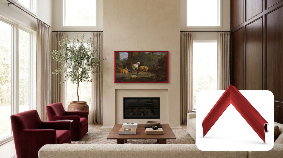 Candy Apple Red - Lunette de cadre Samsung prismatique en alliage