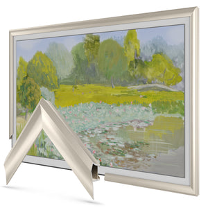 german silver alloy prismatic samsung the frame bezel