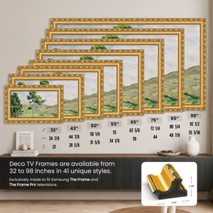 Deco TV Frames Samsung the Frame TV Ornate Gold