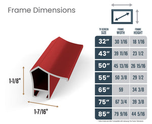 Candy Apple Red - Lunette de cadre Samsung prismatique en alliage