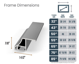 Graphite - Lunette de cadre Samsung Scoop en alliage