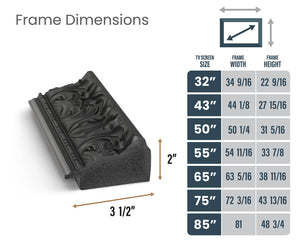 Deco TV Frames Samsung the Frame TV Tuscan Matte Black