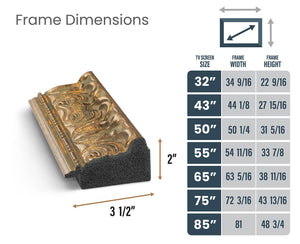 Deco TV Frames Samsung the Frame TV Tuscan Copper