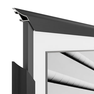 Negro anodizado - Bisel de marco Samsung redondo de aleación