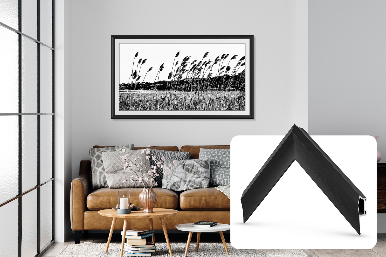 samsung the frame anodized black alloy frame