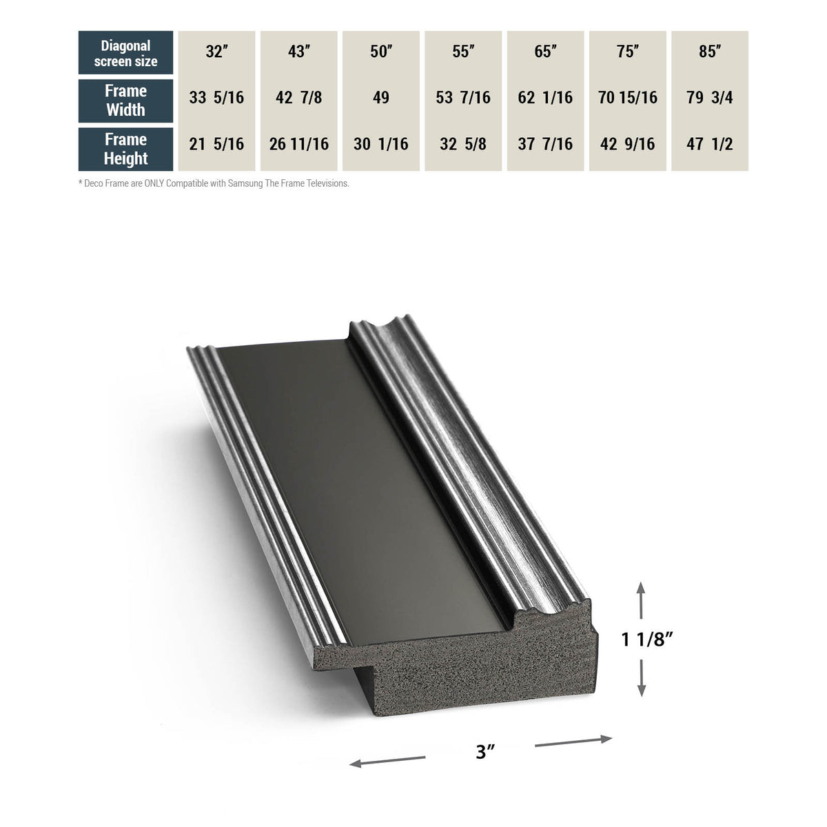 Antique Silver &amp; Black - OPEN BOX