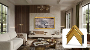 Deco TV Frames Samsung the Frame TV Antique Gold