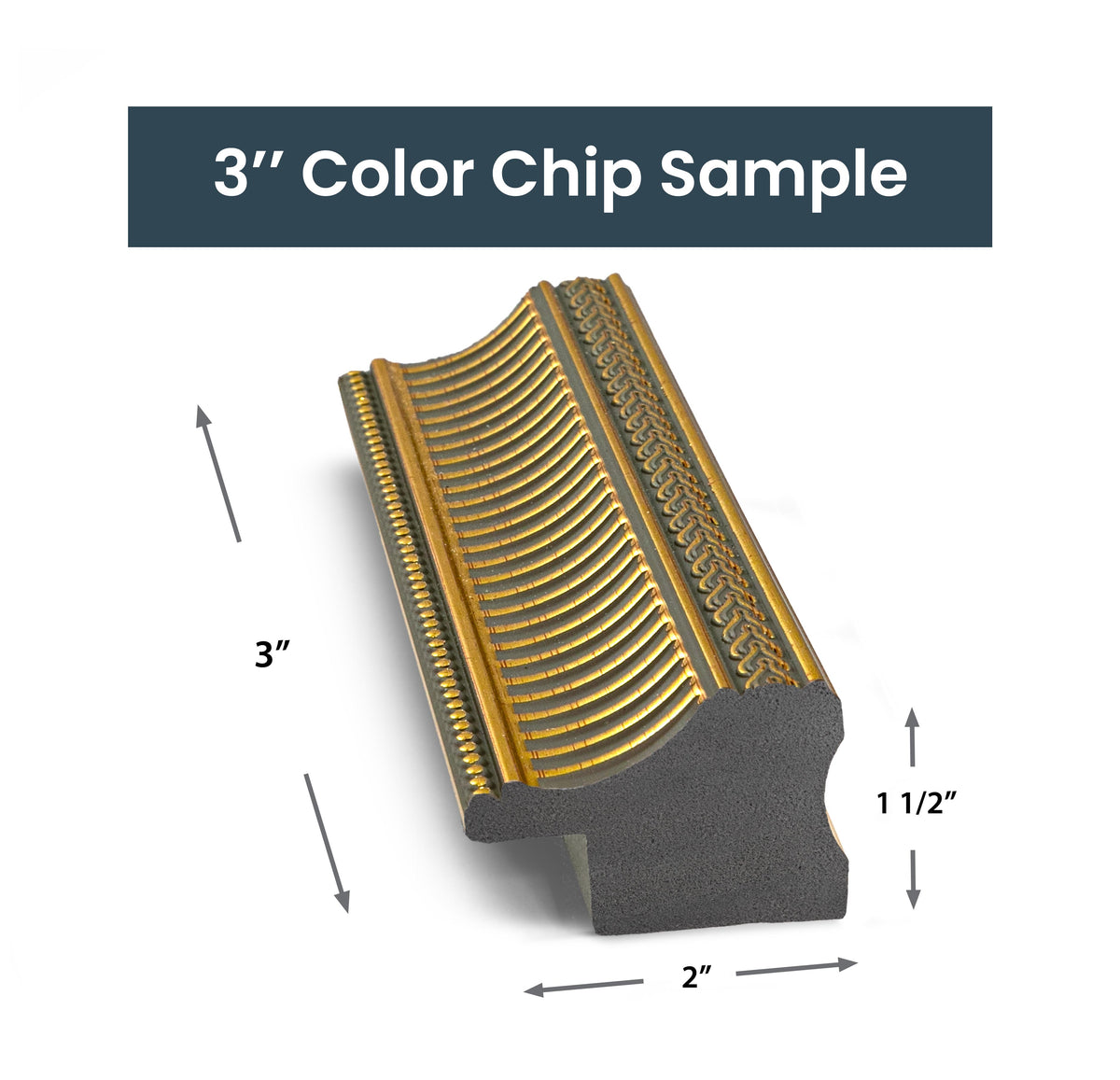 ÉCHANTILLON - Alliage Or Pâle - Profil : Scoop