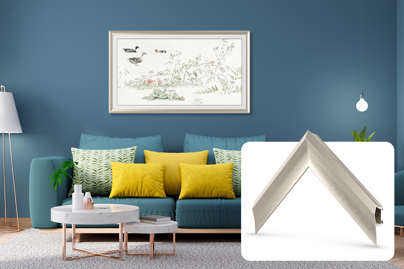 german silver alloy prismatic samsung the frame bezel