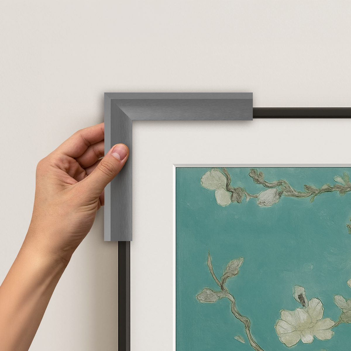 Graphite - Alloy Prismatic Samsung Frame TV Bezel