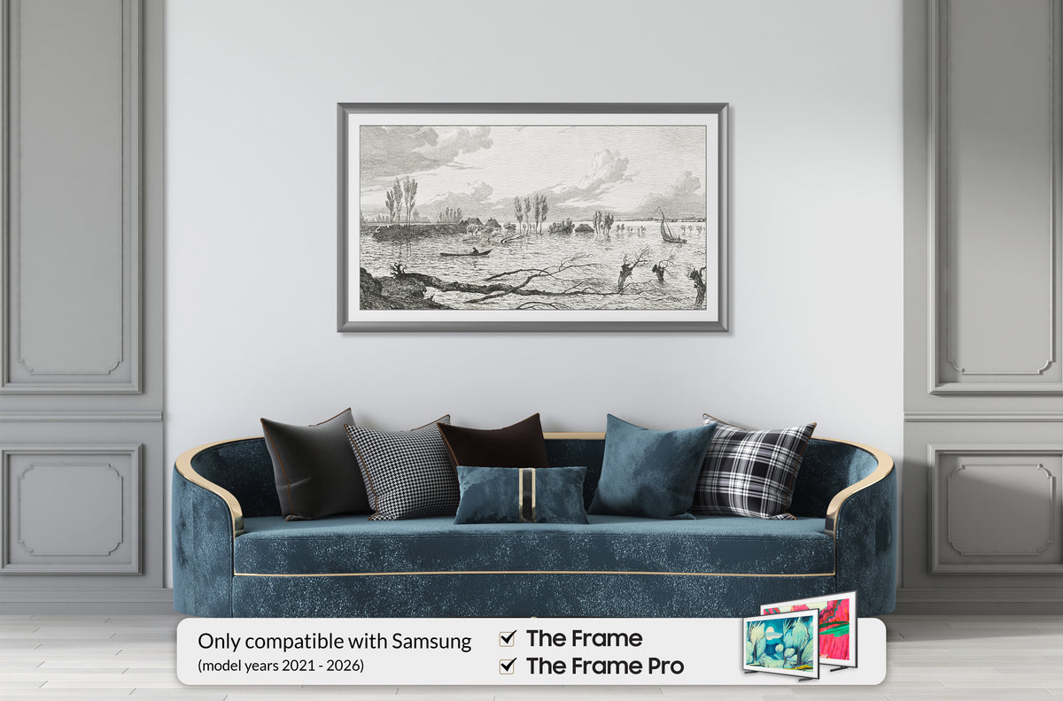 Graphite - Alloy Prismatic Samsung Frame TV Bezel