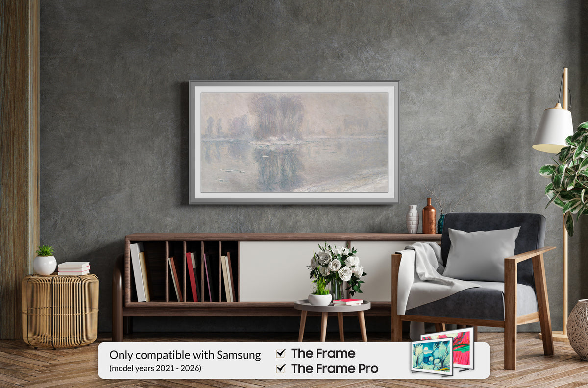 Graphite - Alloy Scoop Samsung Frame TV Bezel