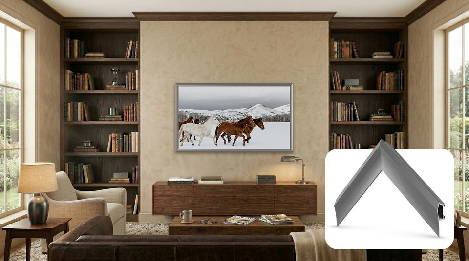Graphite - Lunette de cadre Samsung prismatique en alliage