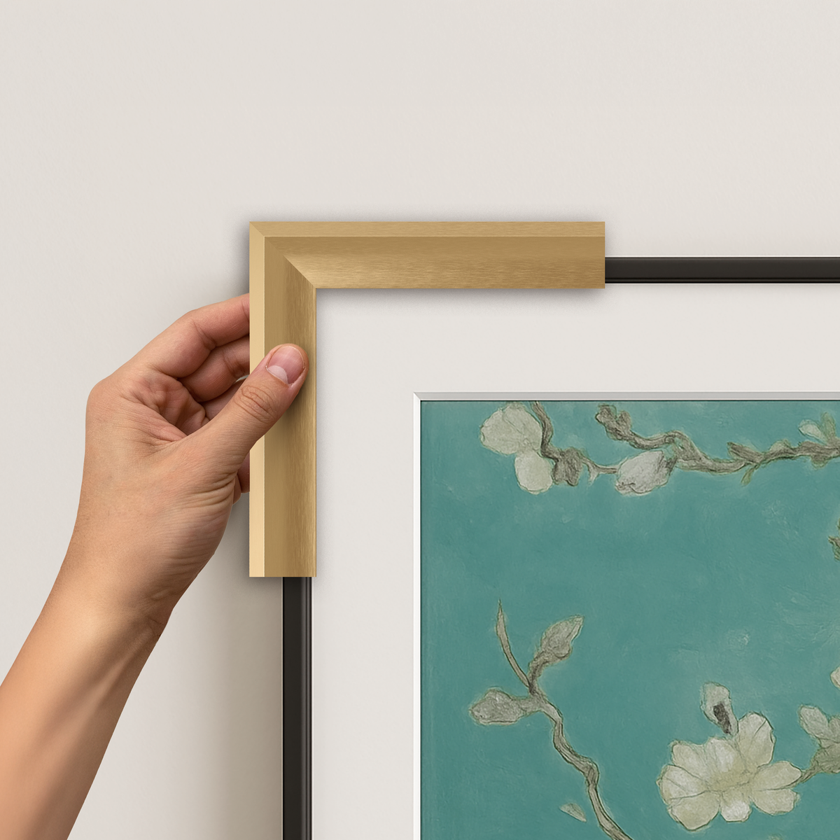 Pale Gold - Alloy Prismatic Samsung Frame TV Bezel