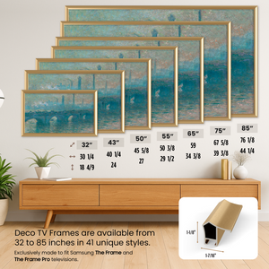 Pale Gold - Alloy Prismatic Samsung Frame TV Bezel