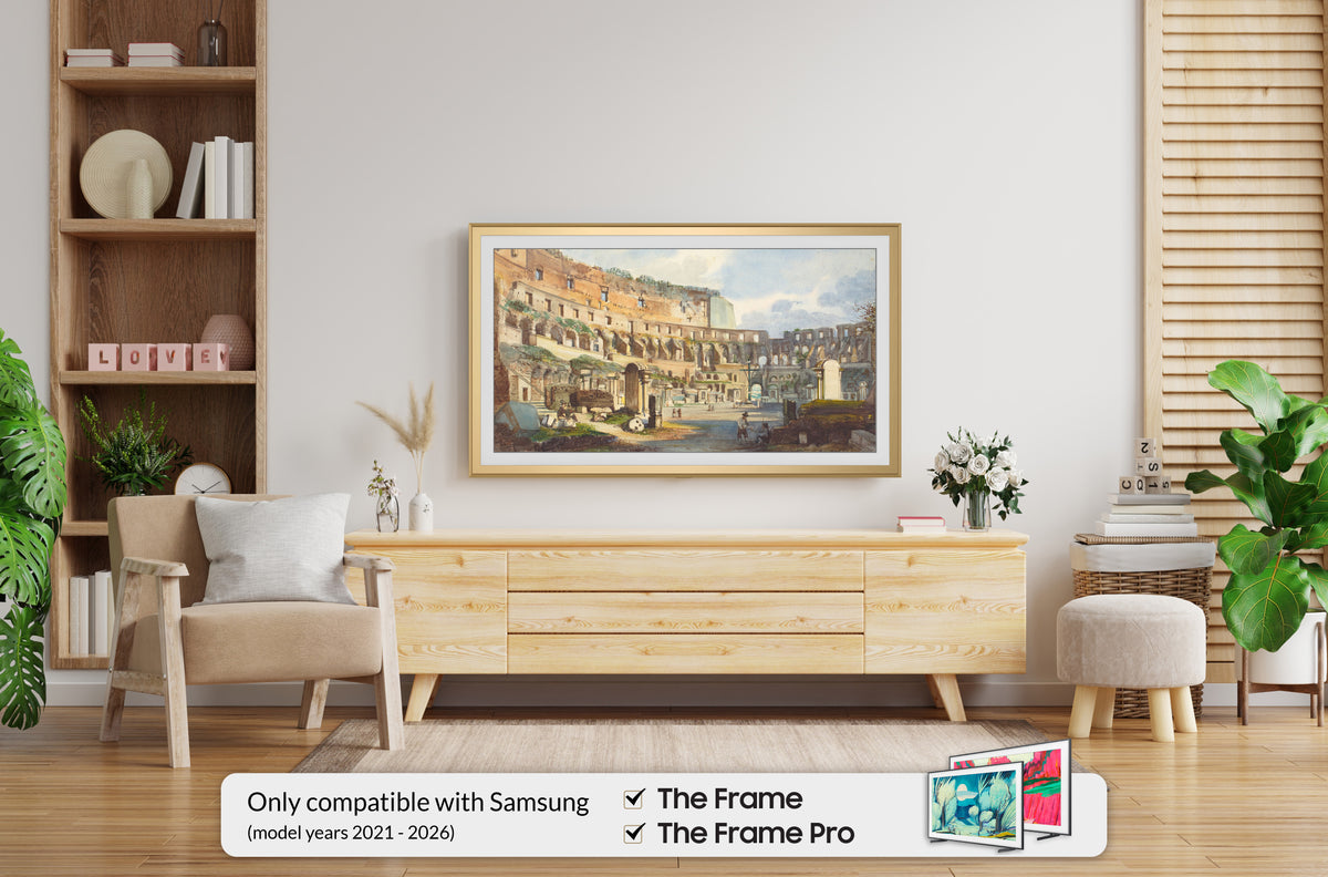Pale Gold - Alloy Scoop Samsung Frame TV Bezel