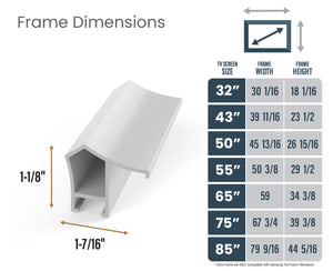 Blanc pur - Lunette de cadre Samsung prismatique en alliage