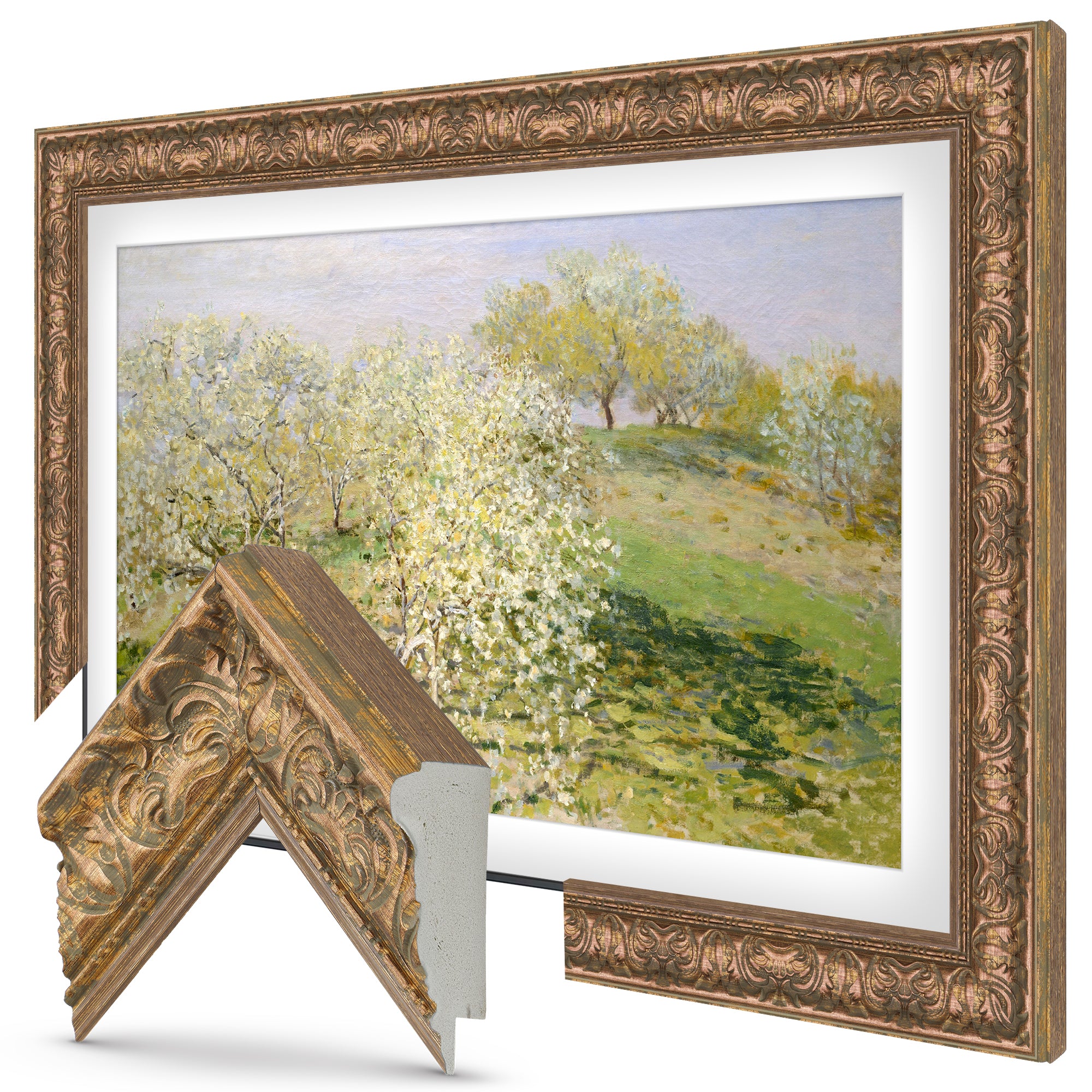 Deco TV Frames Samsung the Frame TV Tuscan Copper
