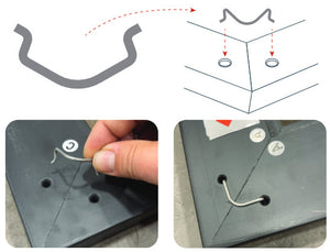 Soportes de esquina de resorte para marcos Deco Premiere