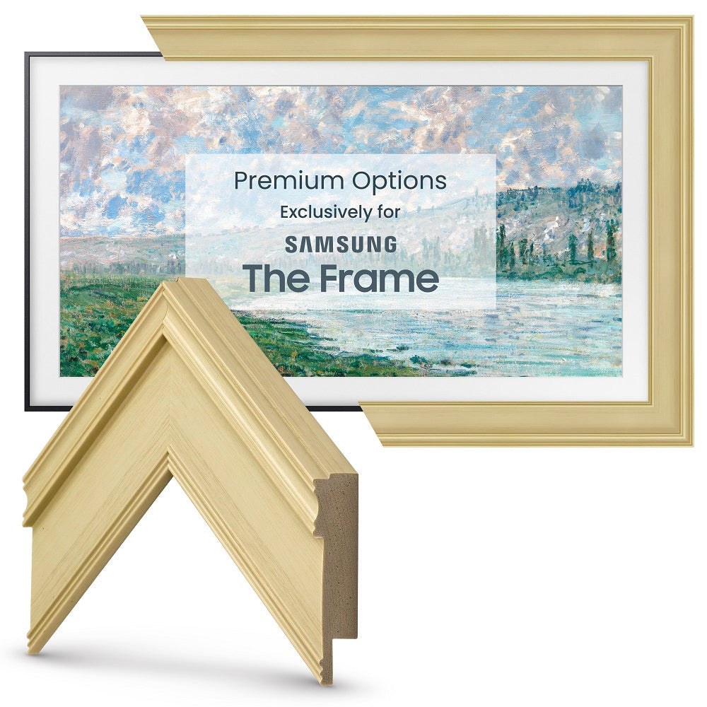 Deco TV Frames Samsung the Frame TV Antique White