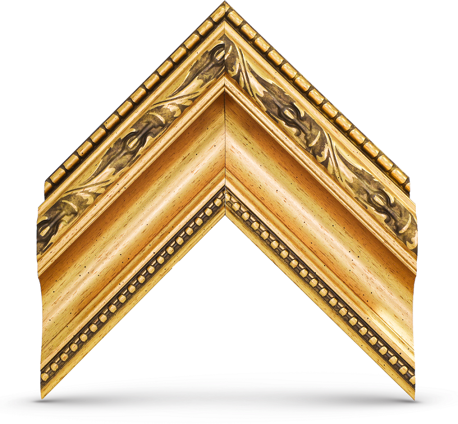 Deco TV Frames Samsung the Frame TV Ornate Gold