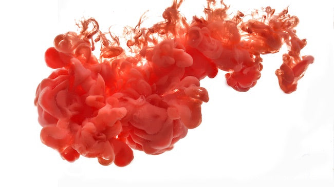 abstract formed by color dissolving in water