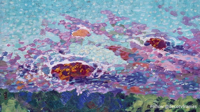 Cuadro de la costa del océano