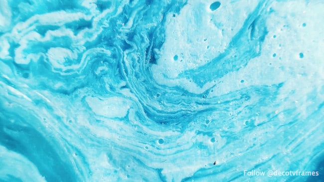 Fluid paint pattern of swirls