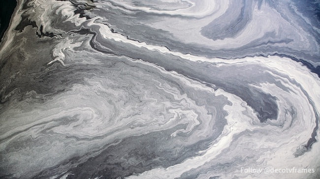 Mélange de peintures à l&#39;huile grises et blanches fond texturé