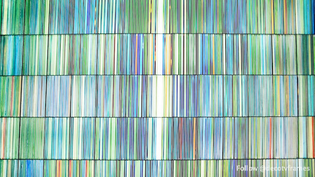 Architectural art &quot;Lightfall&quot; at building entrance to William J. Nealon Federal Building, Scranton, Pennsylvania