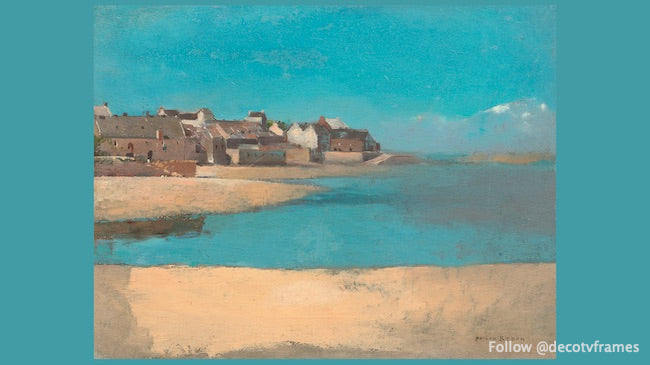 Village au bord de la mer en Bretagne (1880)