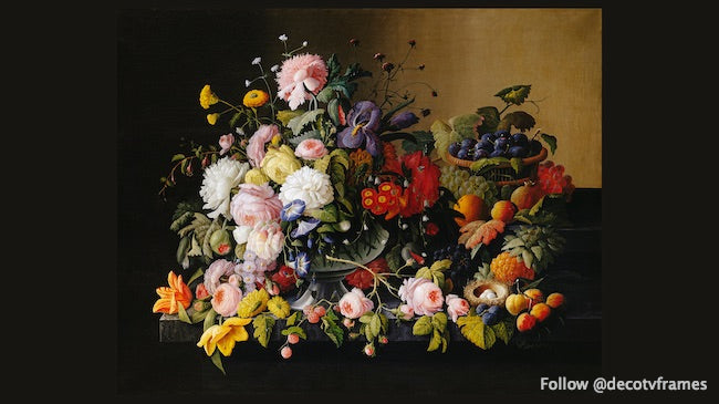 Still Life: Flowers and Fruit (ca. 1850â€“1855)