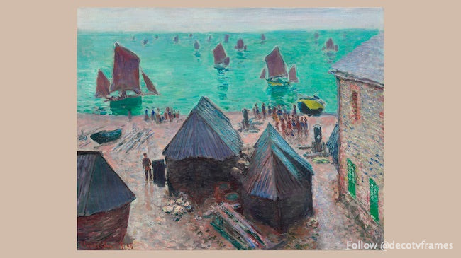 The Departure of the Boats, Ã‰tretat (1885)