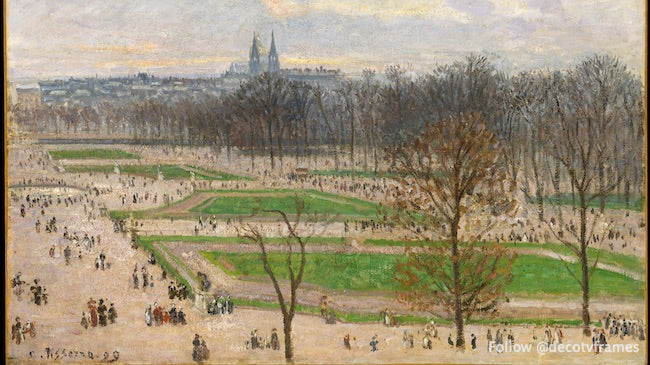 Le jardin des Tuileries un après-midi d'hiver 