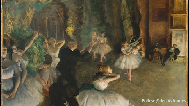 La répétition du ballet sur scène 