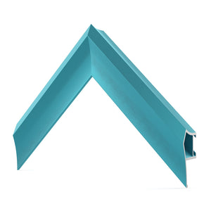 Turquoise des Caraïbes - Lunette de cadre Samsung prismatique en alliage