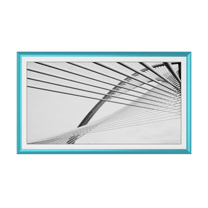 Turquoise des Caraïbes - Lunette de cadre Samsung prismatique en alliage