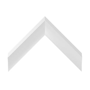 Blanc pur - Lunette de cadre Samsung prismatique en alliage